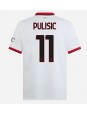 Moške Nogometnih dresov AC Milan Christian Pulisic #11 Gostujoči 2024-25 Kratki rokavi